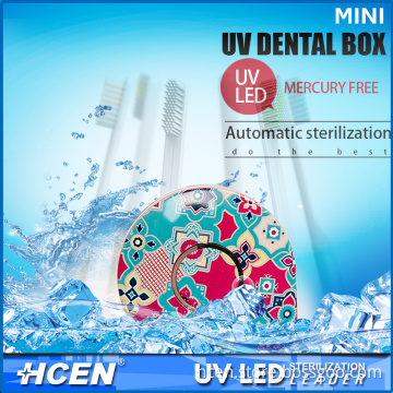 2017 new rechargable mini uv light sterilization case for toothbrush
